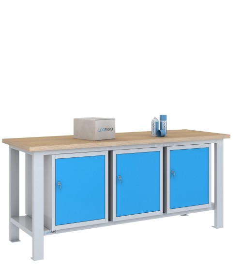 BANCO DA LAVORO 2000x700x885h con 3 sportelli