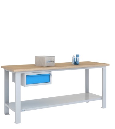 BANCO DA LAVORO 2000x700x885h con 1 cassetto