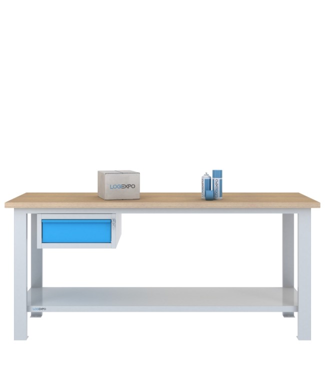 BANCO DA LAVORO 2000x700x885h con 1 cassetto