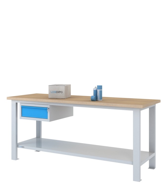 BANCO DA LAVORO 2000x700x885h con 1 cassetto