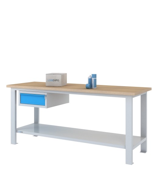 BANCO DA LAVORO 2000x700x885h con 1 cassetto