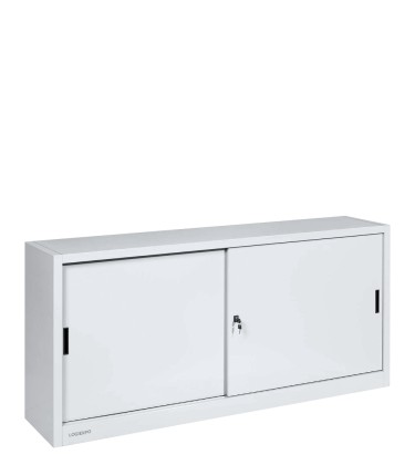 ARMADIO IN METALLO CON ANTE SCORREVOLI - cm 180(L) x 45(P) x 88(H) Base e Sopralzo