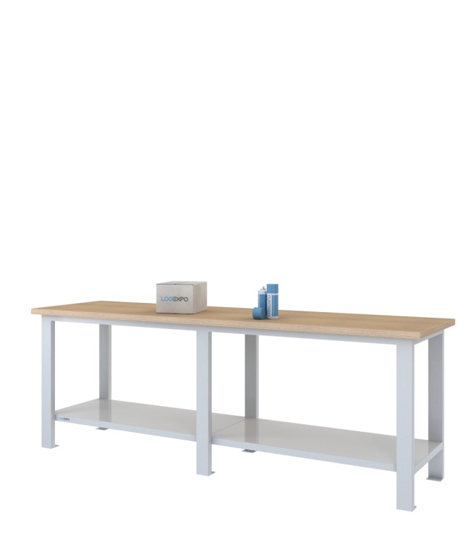 BANCO DA LAVORO 2500x700x885h - Piano in legno multistrato