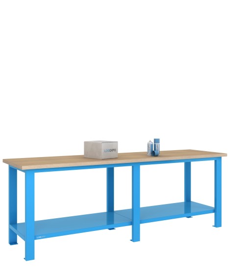 BANCO DA LAVORO 2500x700x885h - Piano in legno multistrato