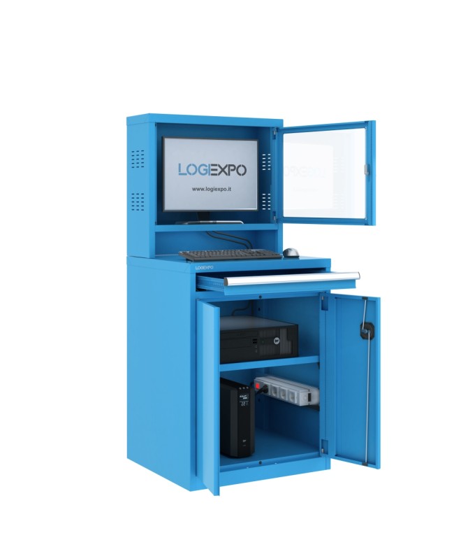 ARMADIO PORTA COMPUTER e PC per aree produttive industriali
