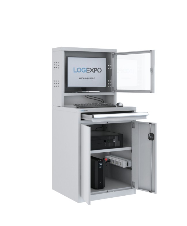 ARMADIO PORTA COMPUTER e PC per aree produttive industriali