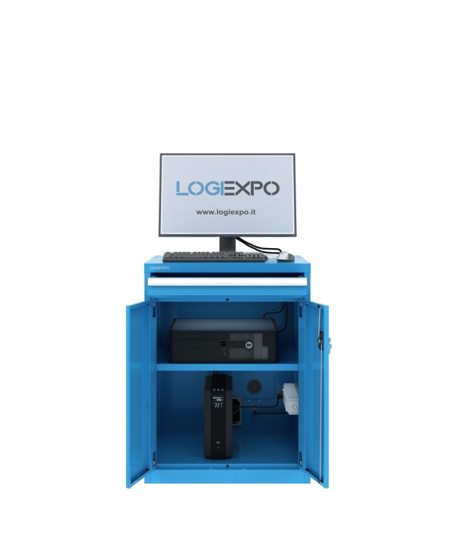 ARMADIO PORTA COMPUTER e PC INDUSTRIALE in versione compatta