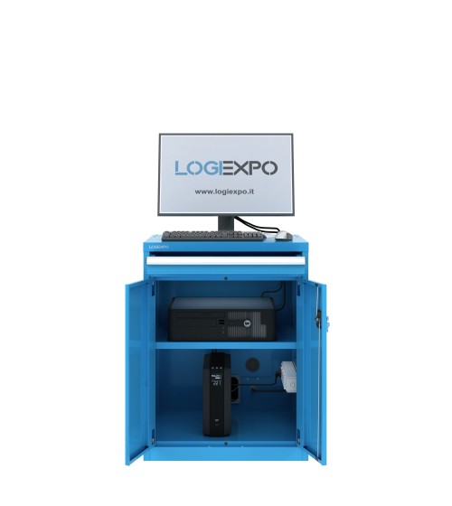 ARMADIO PORTA COMPUTER e PC INDUSTRIALE in versione compatta