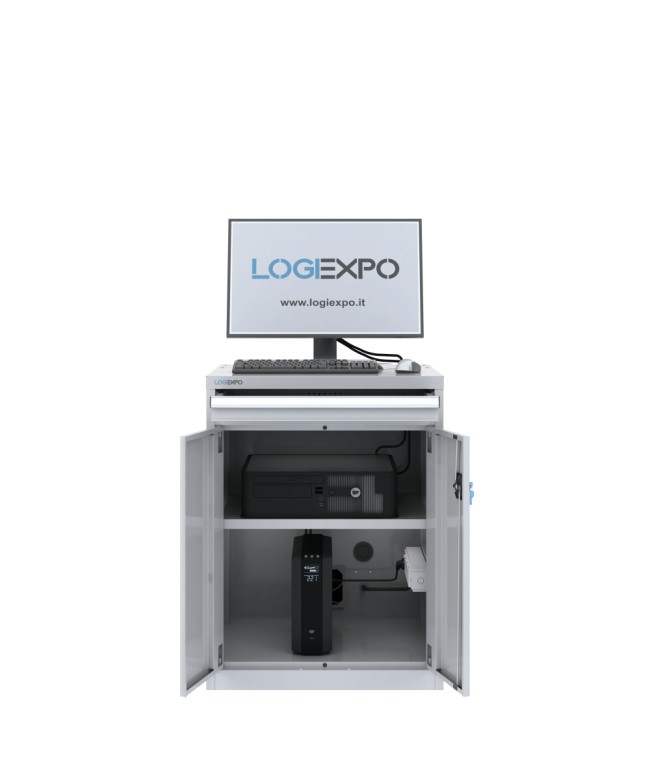 ARMADIO PORTA COMPUTER e PC INDUSTRIALE in versione compatta