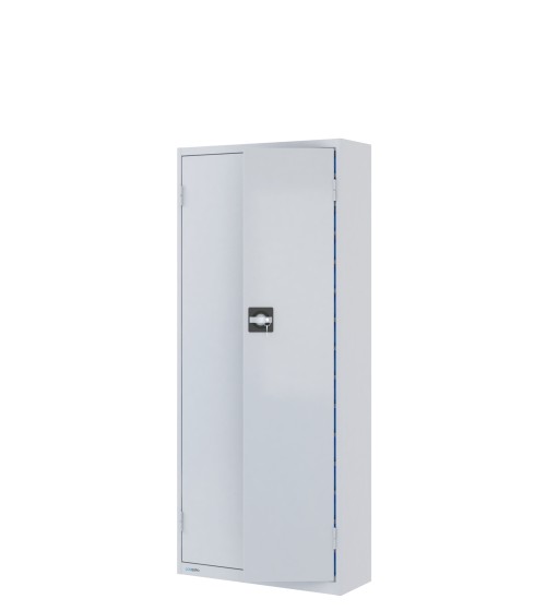 ARMADIO con 90 CONTENITORI a bocca di lupo, chiuso con ante