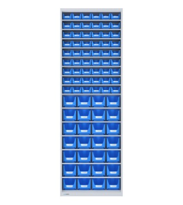 ARMADIO PORTAMINUTERIE con 82 CONTENITORI, aperto senza ante 2