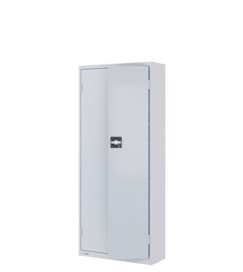 ARMADIO con 40 CONTENITORI a bocca di lupo, chiuso con ante