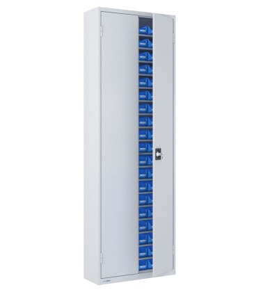 ARMADIO PORTA MINUTERIA con 114 CONTENITORI, chiuso con ante 2