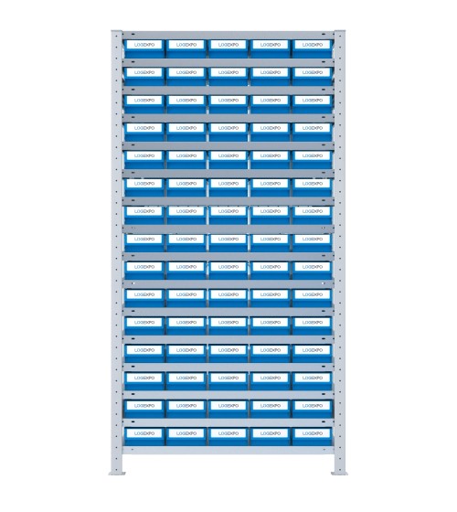 SCAFFALATURA CON CONTENITORI - 75 Cassette estraibili porta minuteria