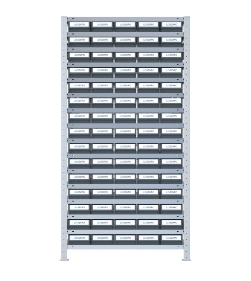 SCAFFALATURA CON CONTENITORI - 75 Cassette estraibili porta minuteria