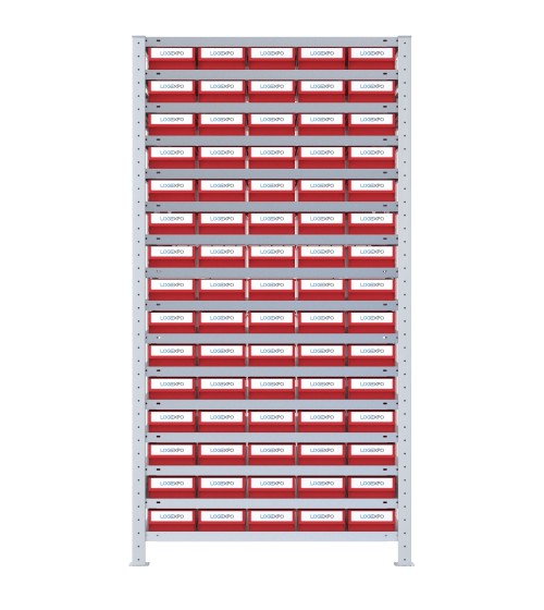 SCAFFALATURA CON CONTENITORI - 75 Cassette estraibili porta minuteria