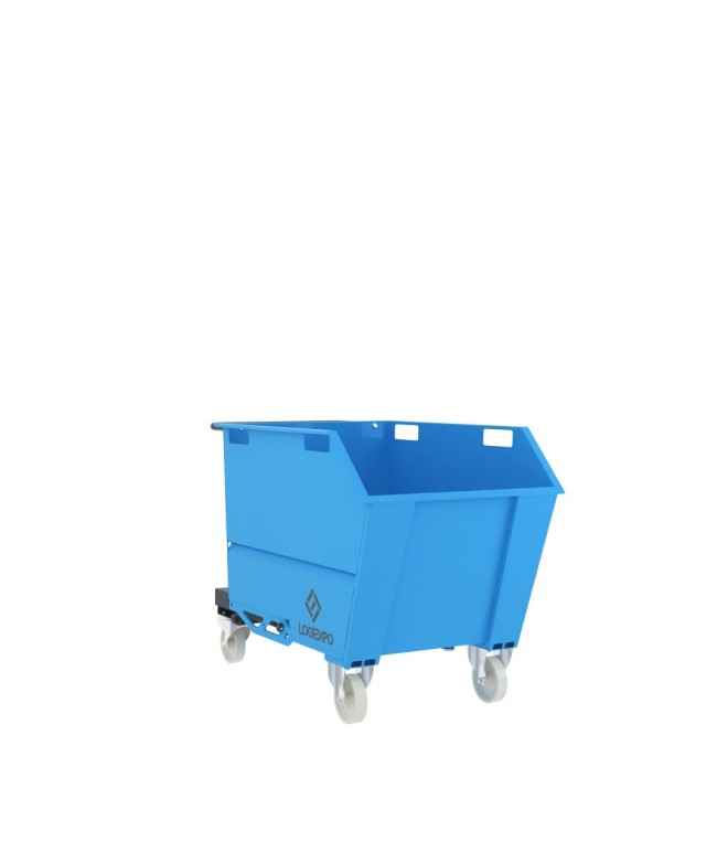 BENNA RIBALTABILE PER MULETTO con capacità 500 Litri