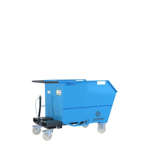 BENNA RIBALTABILE PER MULETTO con capacità 500 Litri