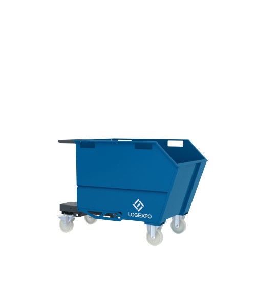 BENNA RIBALTABILE PER MULETTO con capacità 500 Litri