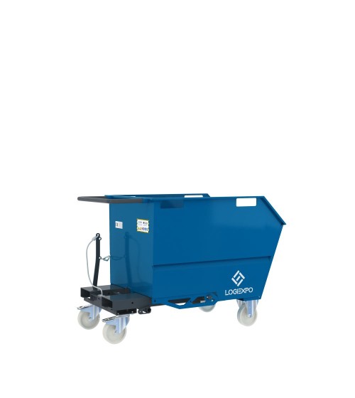 BENNA RIBALTABILE PER MULETTO con capacità 500 Litri