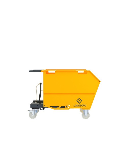 BENNA RIBALTABILE PER MULETTO con capacità 500 Litri