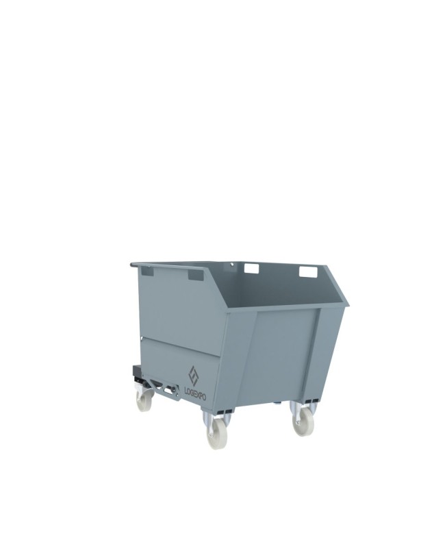 BENNA RIBALTABILE PER MULETTO con capacità 500 Litri