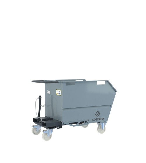 BENNA RIBALTABILE PER MULETTO con capacità 500 Litri