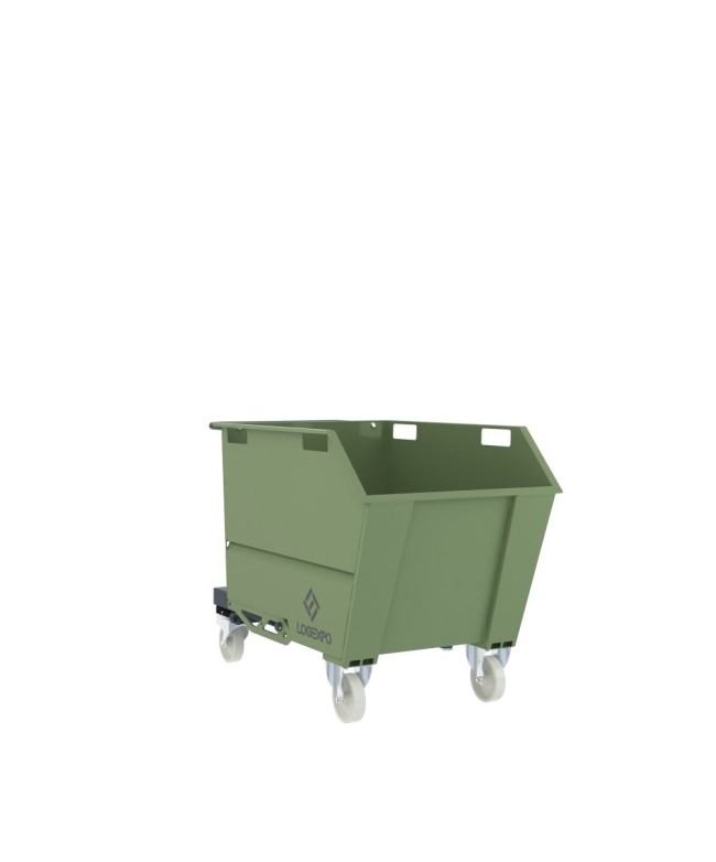 BENNA RIBALTABILE PER MULETTO con capacità 500 Litri