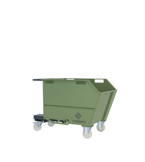 BENNA RIBALTABILE PER MULETTO con capacità 500 Litri