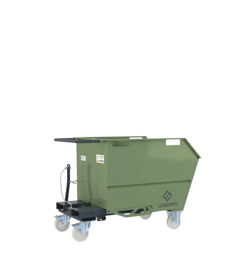 BENNA RIBALTABILE PER MULETTO con capacità 500 Litri