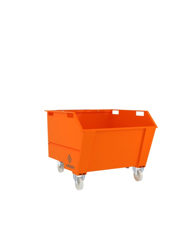 BENNA RIBALTABILE CON MULETTO Portarottami da 750 Litri