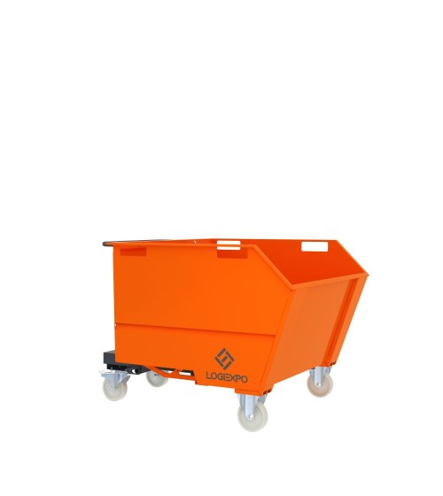 BENNA RIBALTABILE CON MULETTO Portarottami da 750 Litri