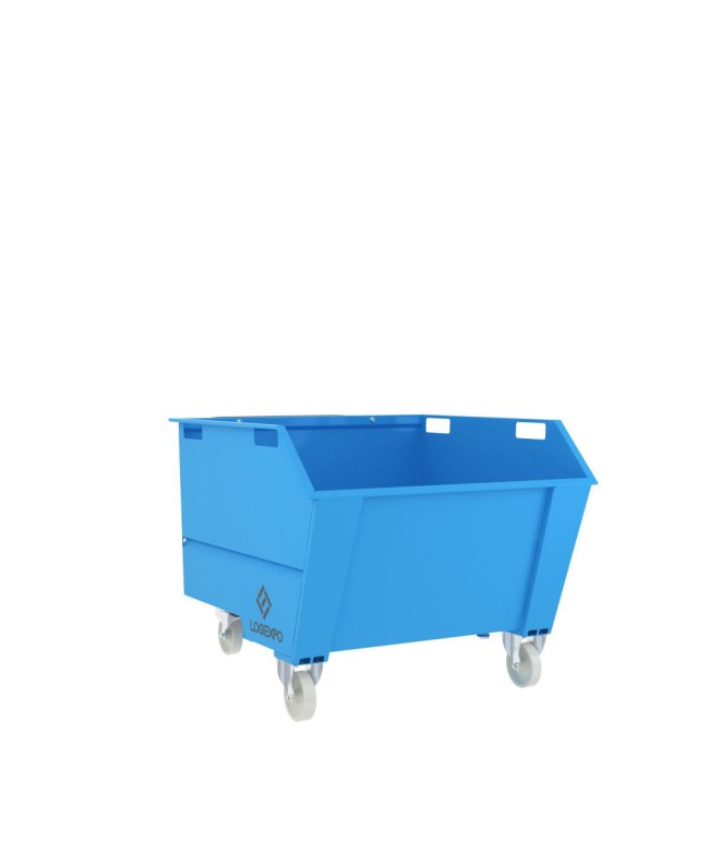 BENNA RIBALTABILE CON MULETTO Portarottami da 750 Litri