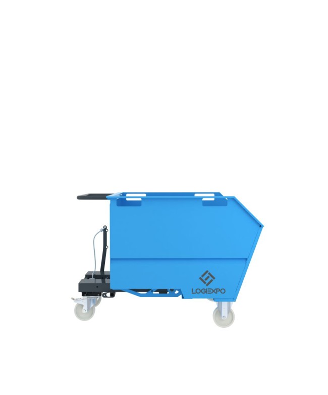 BENNA RIBALTABILE CON MULETTO Portarottami da 750 Litri