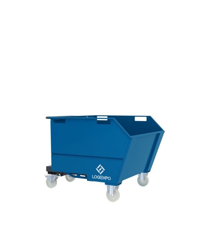 BENNA RIBALTABILE CON MULETTO Portarottami da 750 Litri