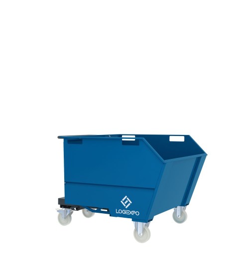 BENNA RIBALTABILE CON MULETTO Portarottami da 750 Litri