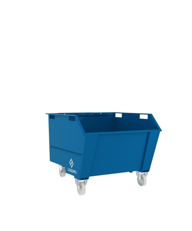 BENNA RIBALTABILE CON MULETTO Portarottami da 750 Litri