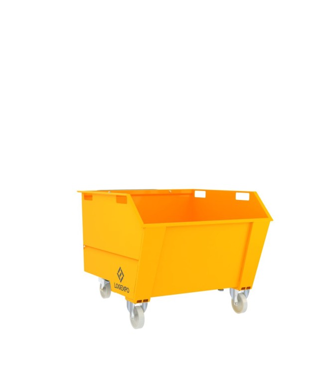 BENNA RIBALTABILE CON MULETTO Portarottami da 750 Litri