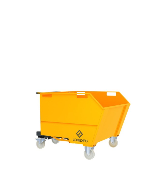 BENNA RIBALTABILE CON MULETTO Portarottami da 750 Litri