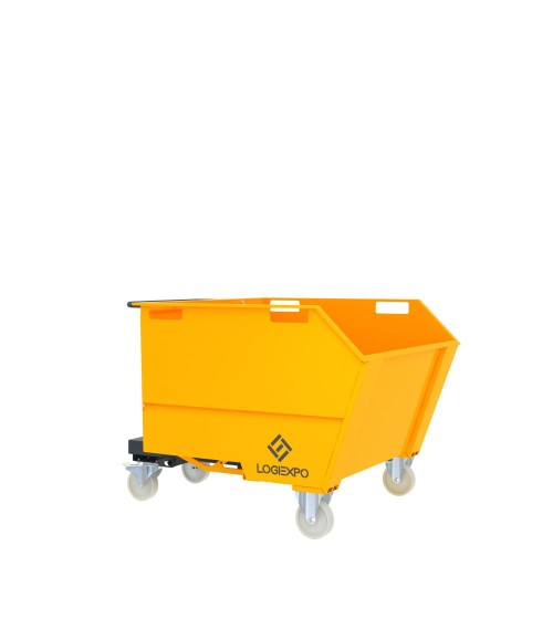 BENNA RIBALTABILE CON MULETTO Portarottami da 750 Litri