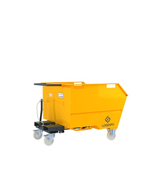 BENNA RIBALTABILE CON MULETTO Portarottami da 750 Litri