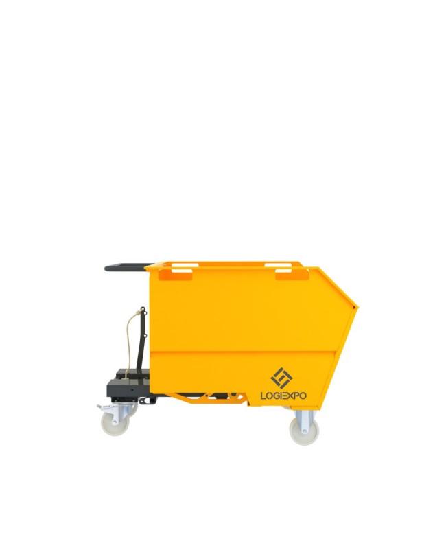 BENNA RIBALTABILE CON MULETTO Portarottami da 750 Litri