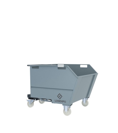 BENNA RIBALTABILE CON MULETTO Portarottami da 750 Litri