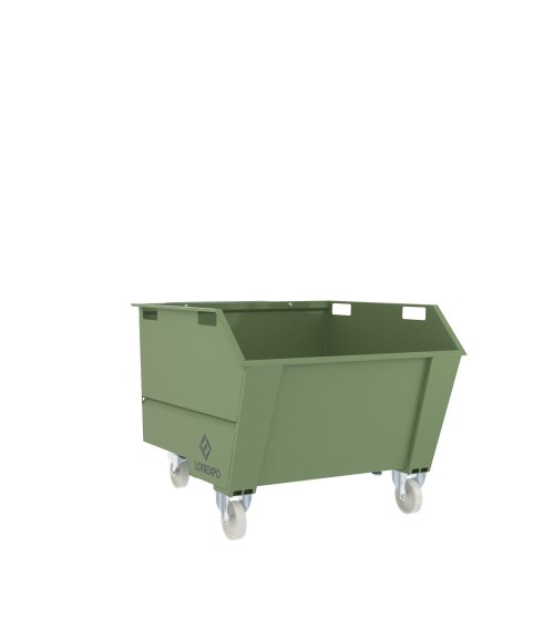 BENNA RIBALTABILE CON MULETTO Portarottami da 750 Litri