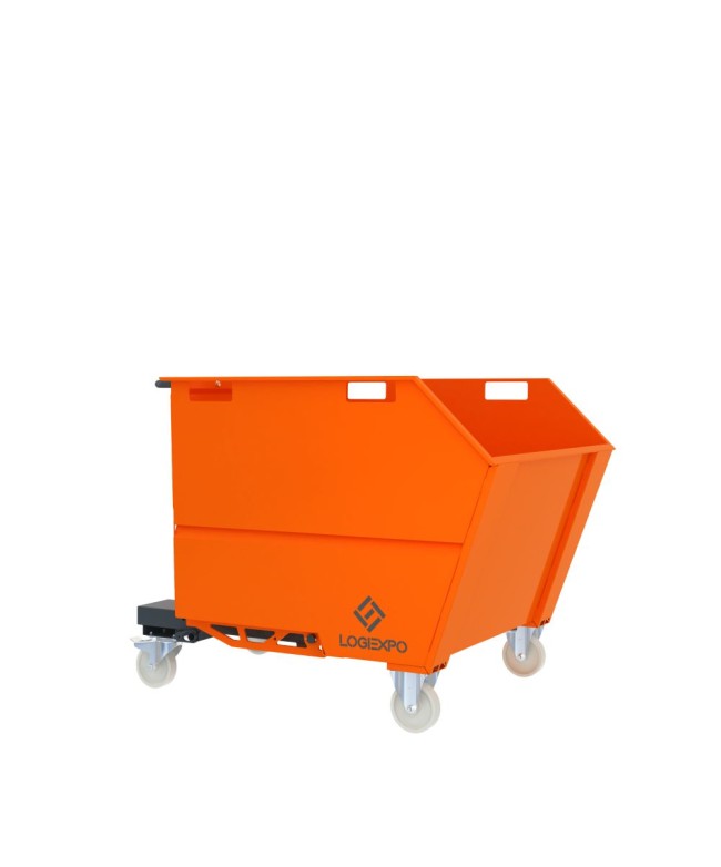 CONTENITORE PORTA ROTTAMI RIBALTABILE da 1000 Litri