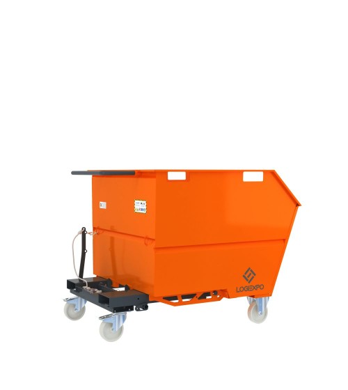 CONTENITORE PORTA ROTTAMI RIBALTABILE da 1000 Litri