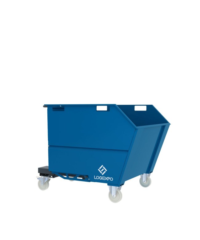 CONTENITORE PORTA ROTTAMI RIBALTABILE da 1000 Litri