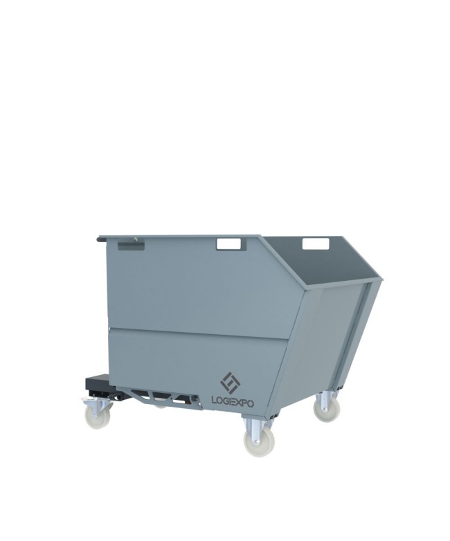 CONTENITORE PORTA ROTTAMI RIBALTABILE da 1000 Litri