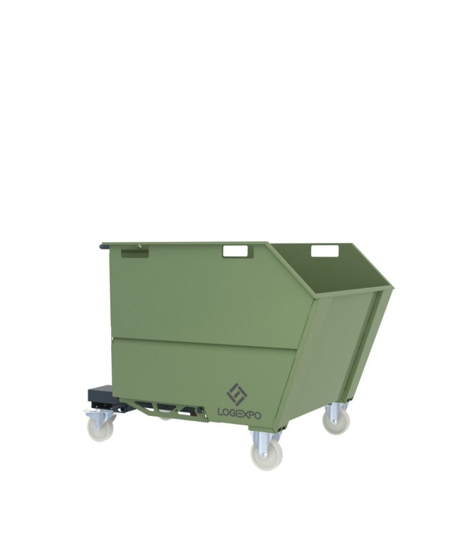 CONTENITORE PORTA ROTTAMI RIBALTABILE da 1000 Litri