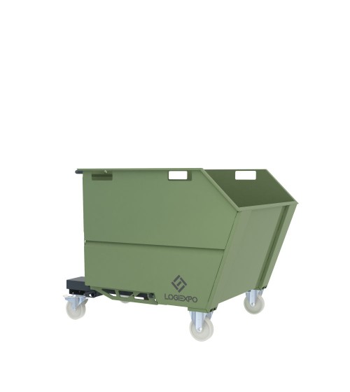 CONTENITORE PORTA ROTTAMI RIBALTABILE da 1000 Litri